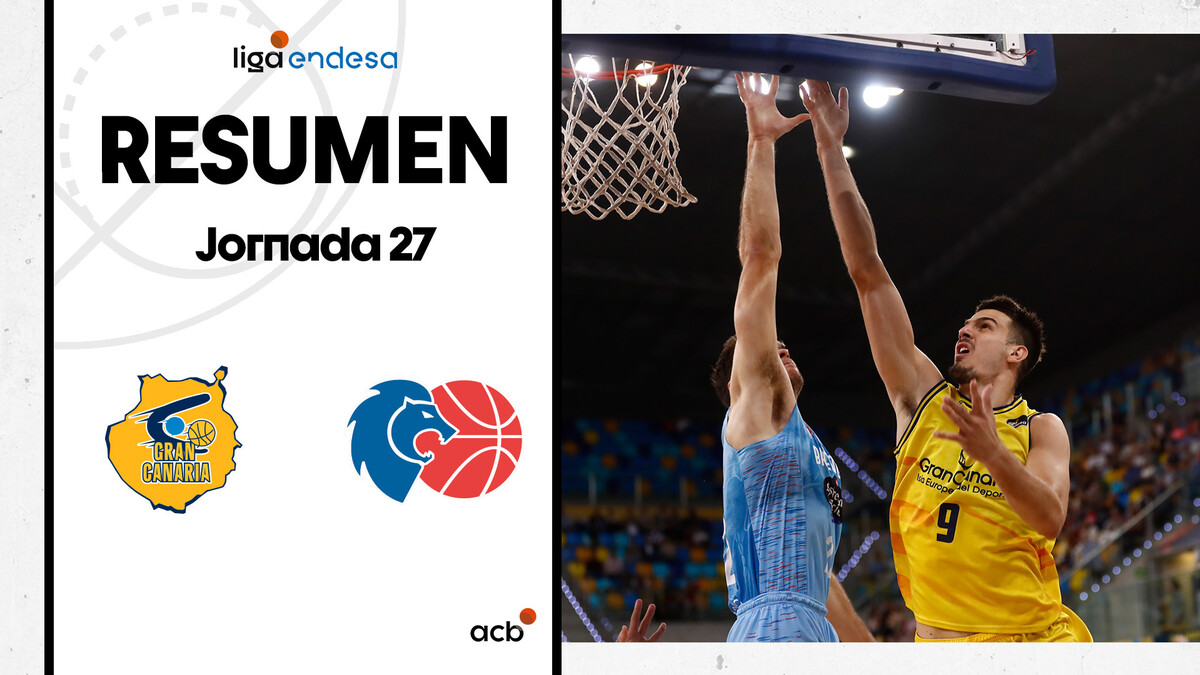 Resumen Gran Canaria 77 - Río Breogán 66 (J27)