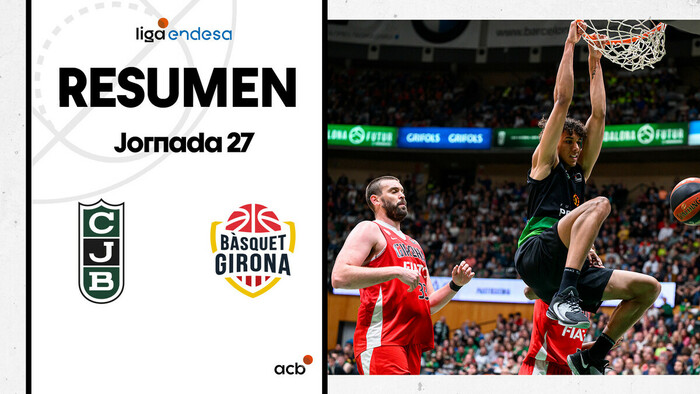 Resumen Joventut Badalona 92 - Bàsquet Girona 64 (J27)