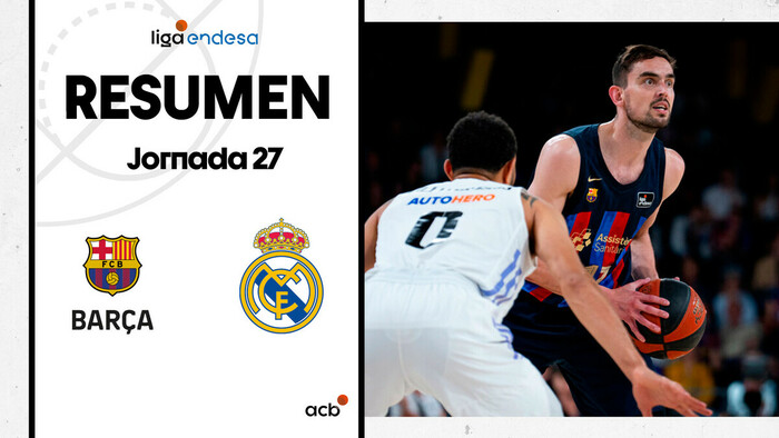 Resumen Barça 97 - Real Madrid 82 (J27)