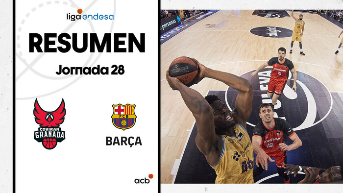 Resumen Coviran Granada 55 - Barça 70 (J28)